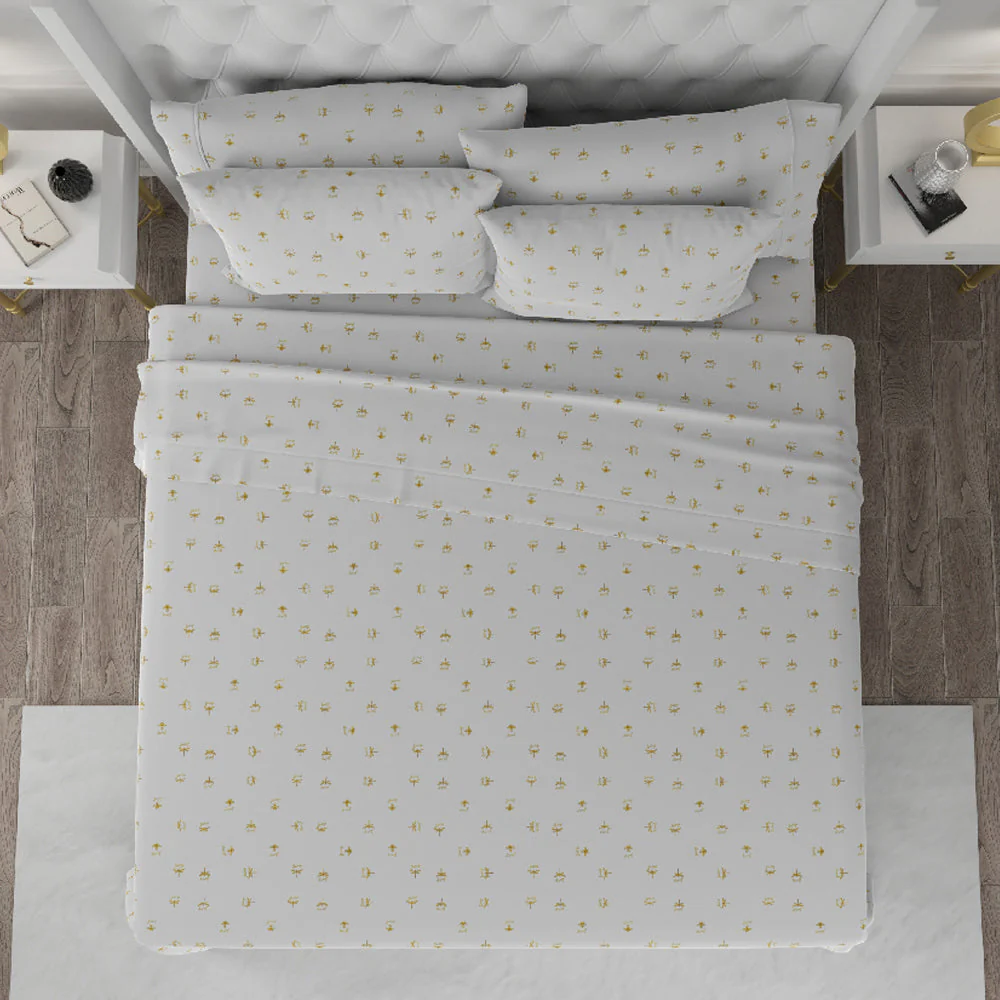 Printed Microfiber Sheet Set