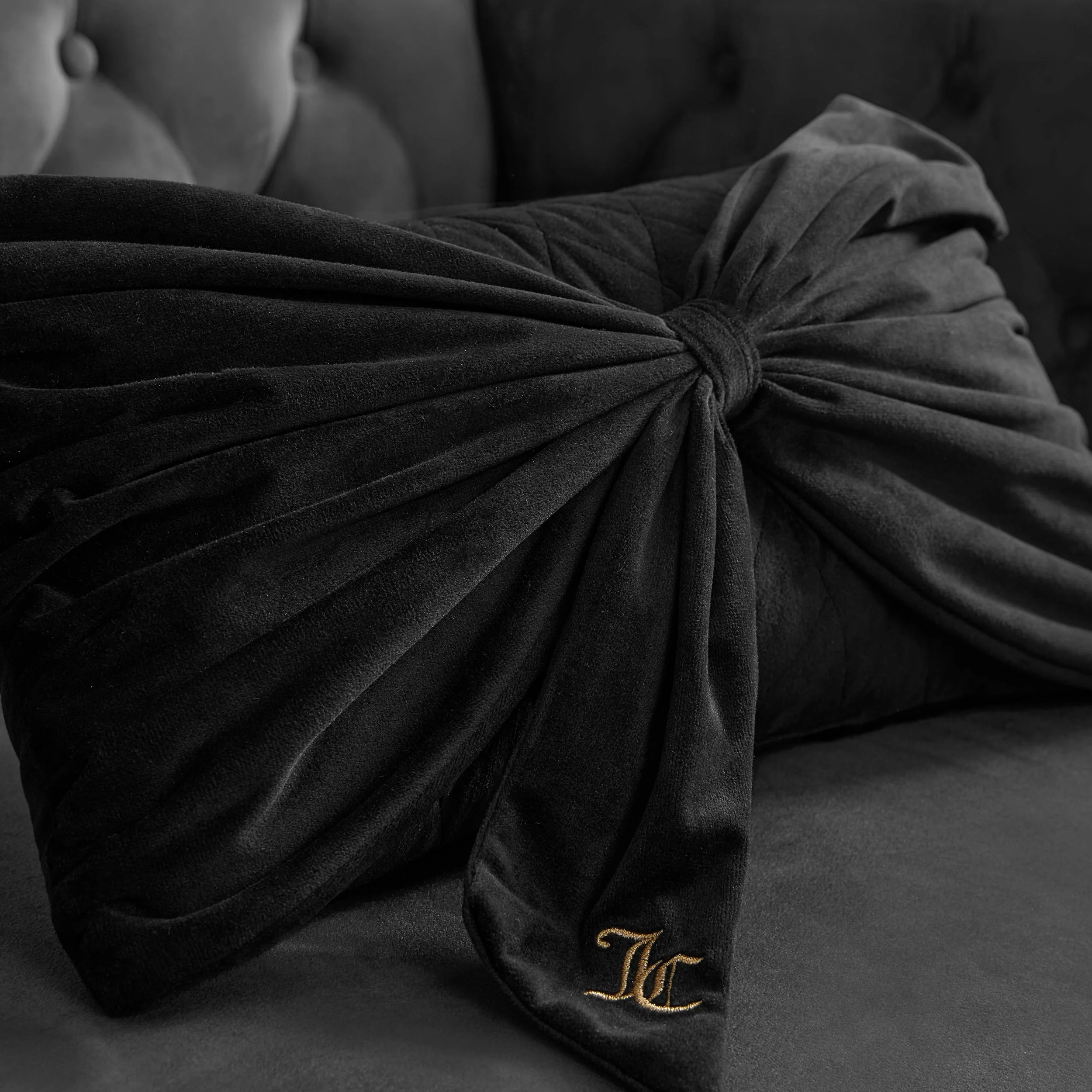 Velvet Bow Decorative Pillow