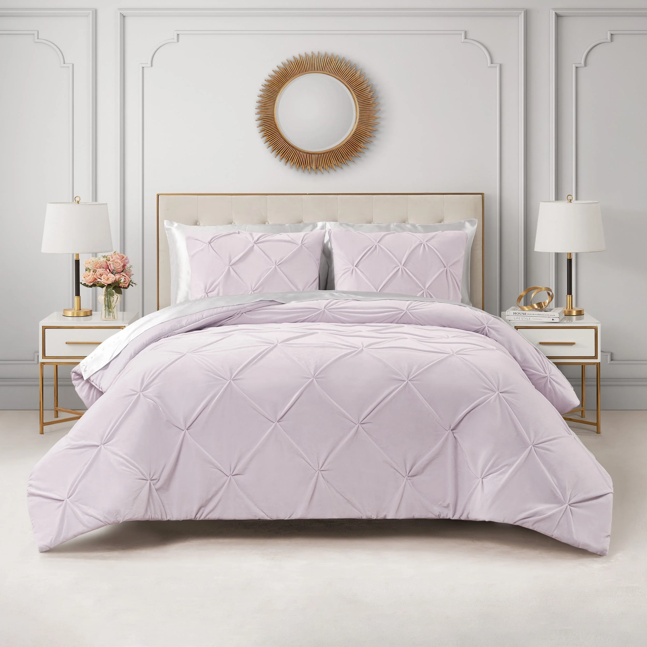 Kiss Pleat Micromink Comforter Set