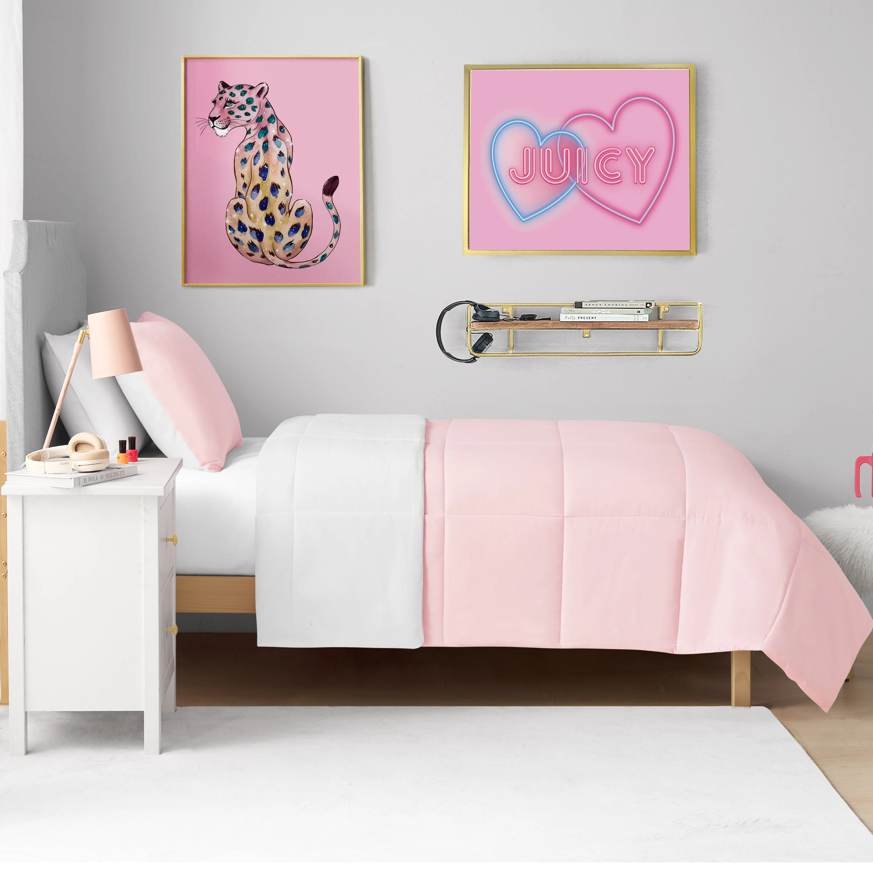 Box Stitch Reversible Comforter Set