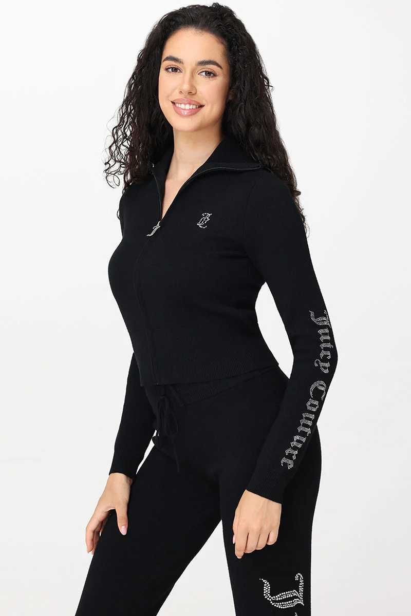 Small Bling Knit Cropped Jacket