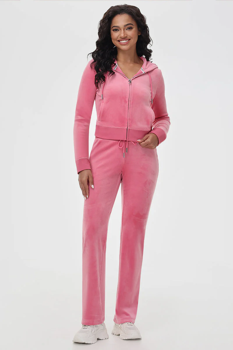 Mixed Crystals Velour Track Pants