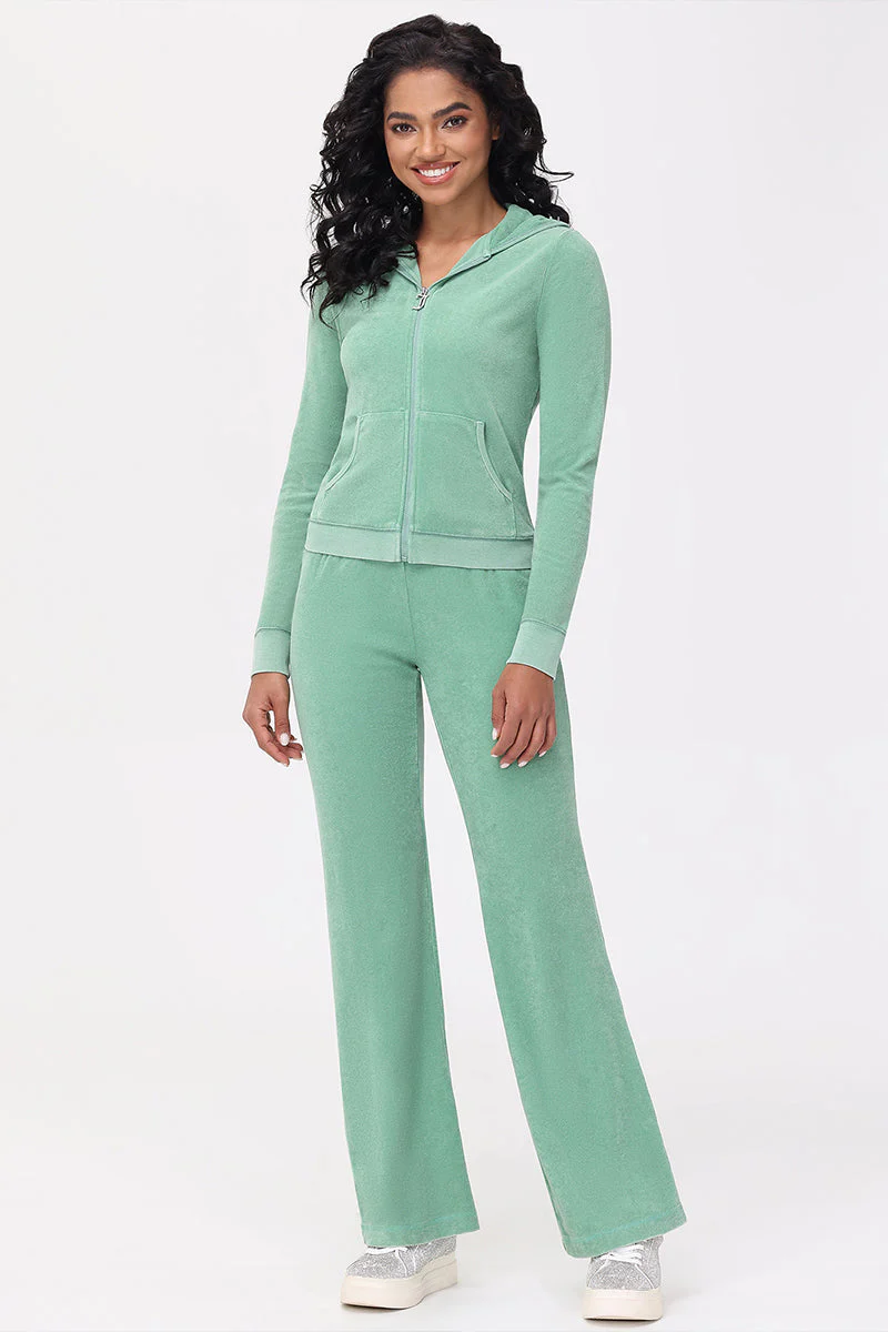 Big Bling Towel Terry Zip Hoodie