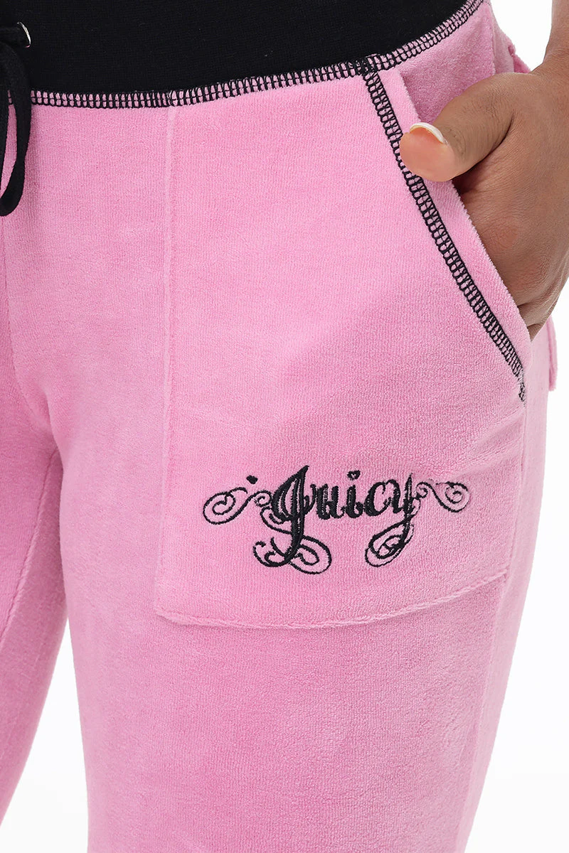 Sweetheart Cotton Velour Track Pants
