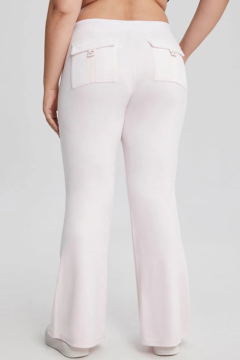 Plus-Size 30th Birthday Big Bling Snap Pocket Velour Pants