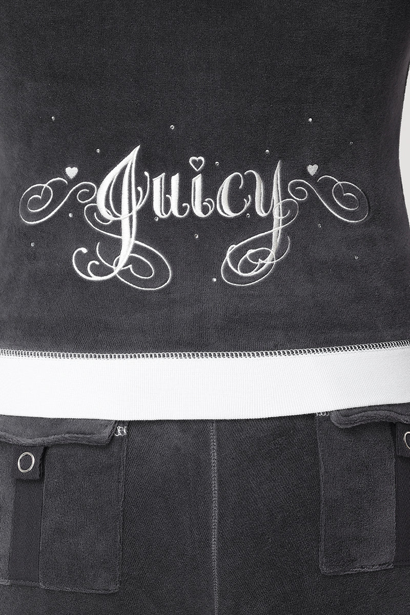 Sweetheart Cotton Velour Hoodie