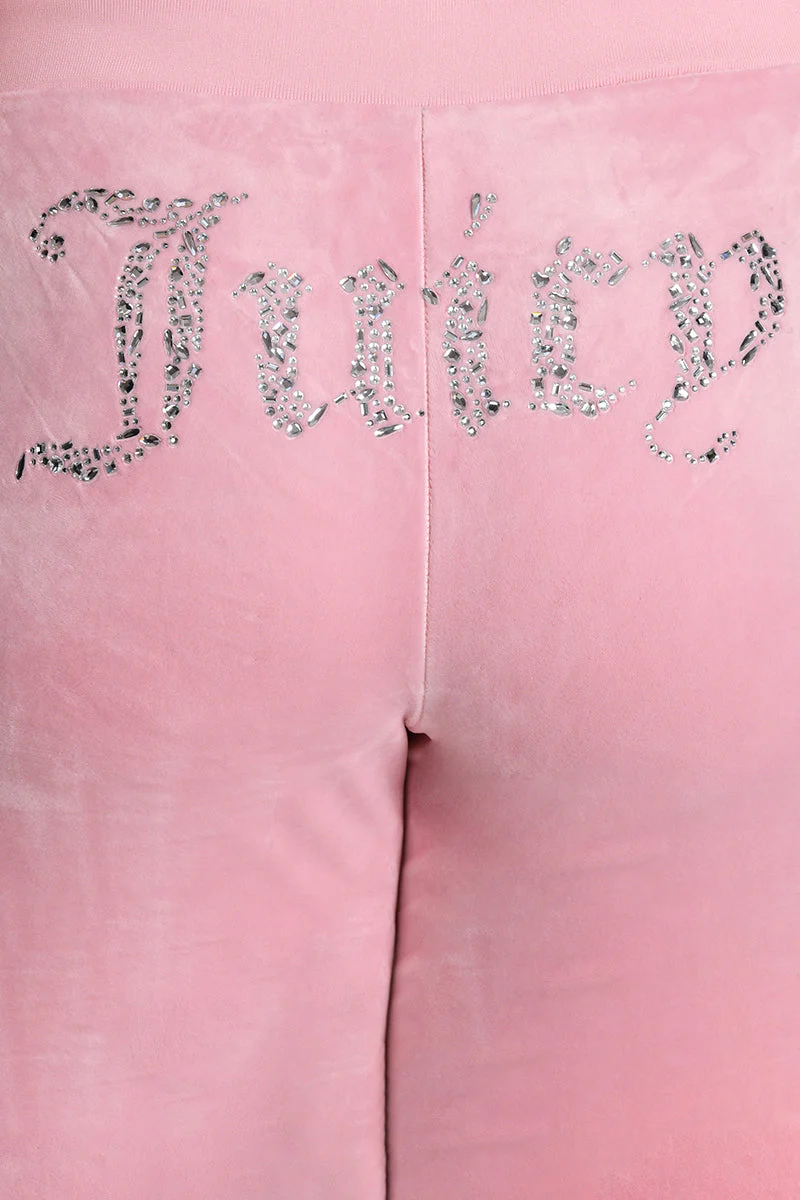 Plus-Size Angel Couture Big Bing Velour Track Pants