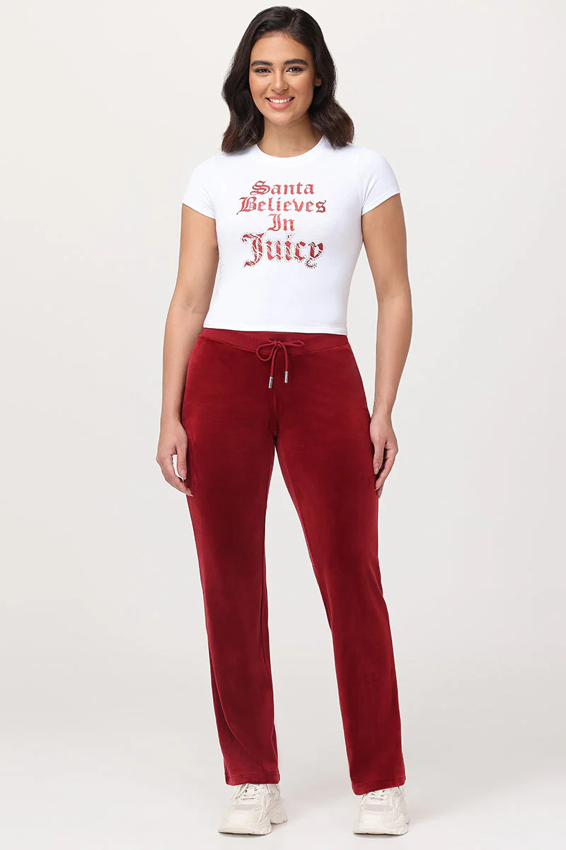 Santa Believes in Juicy Baby Tee