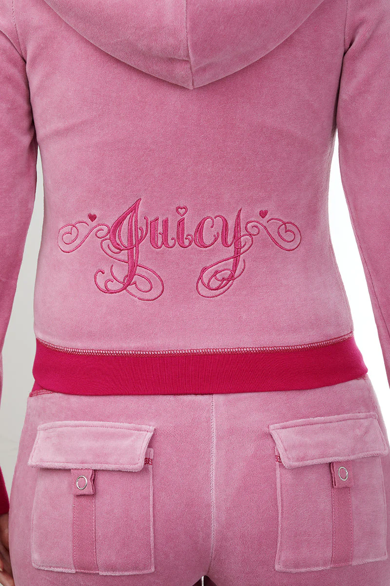 Sweetheart Cotton Velour Hoodie