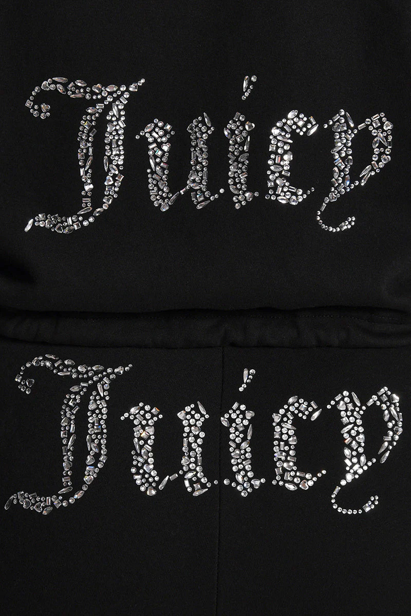 Plus-Size Angel Couture Cropped Fleece Hoodie