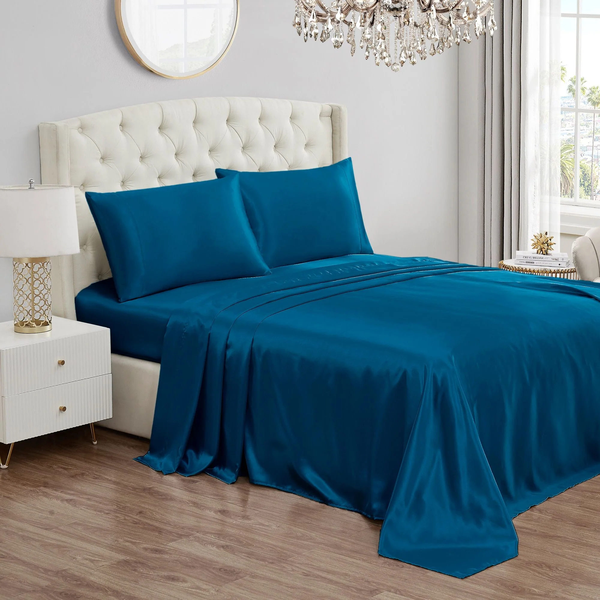 Solid Satin Sheet Set