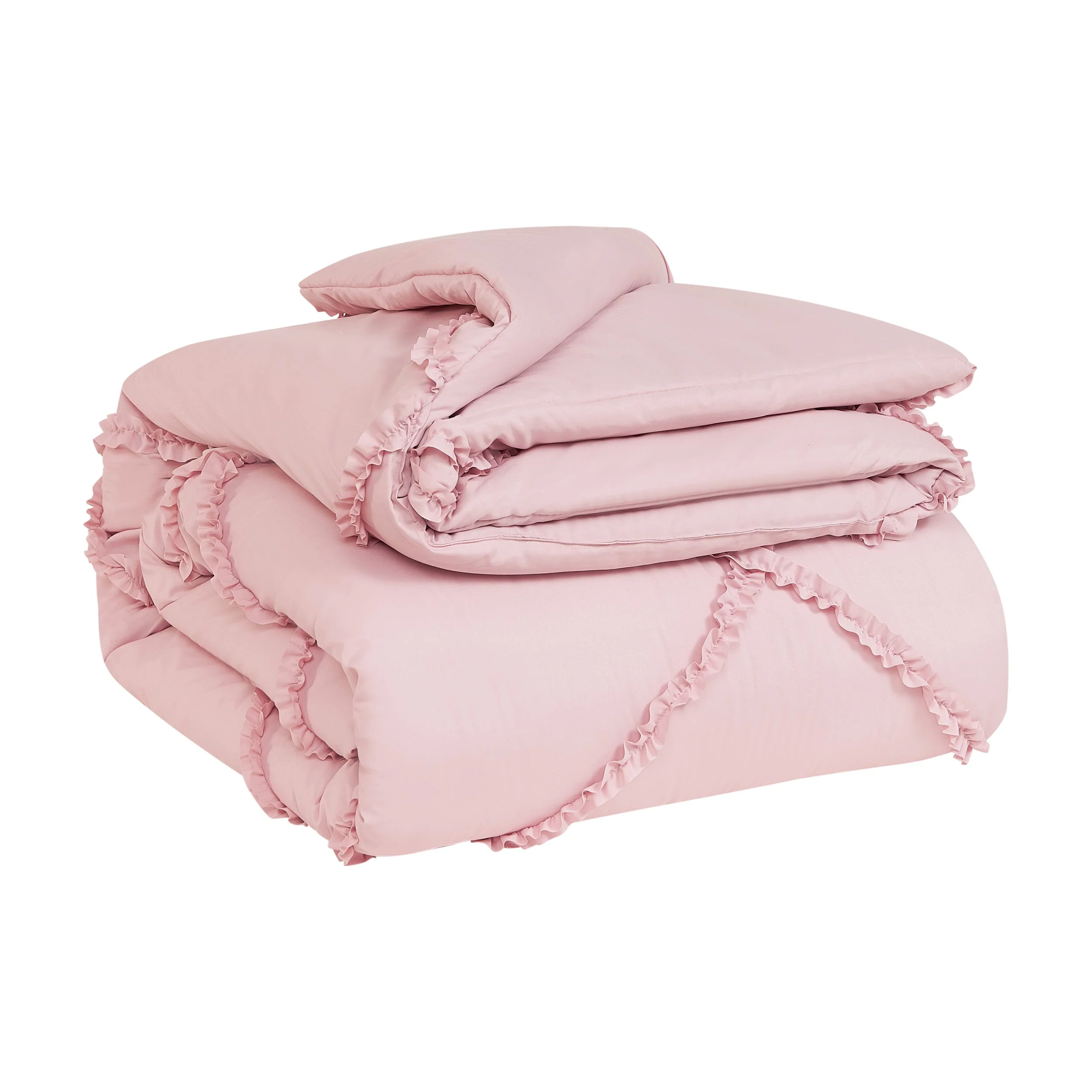 Diamond Ruffle Comforter Set