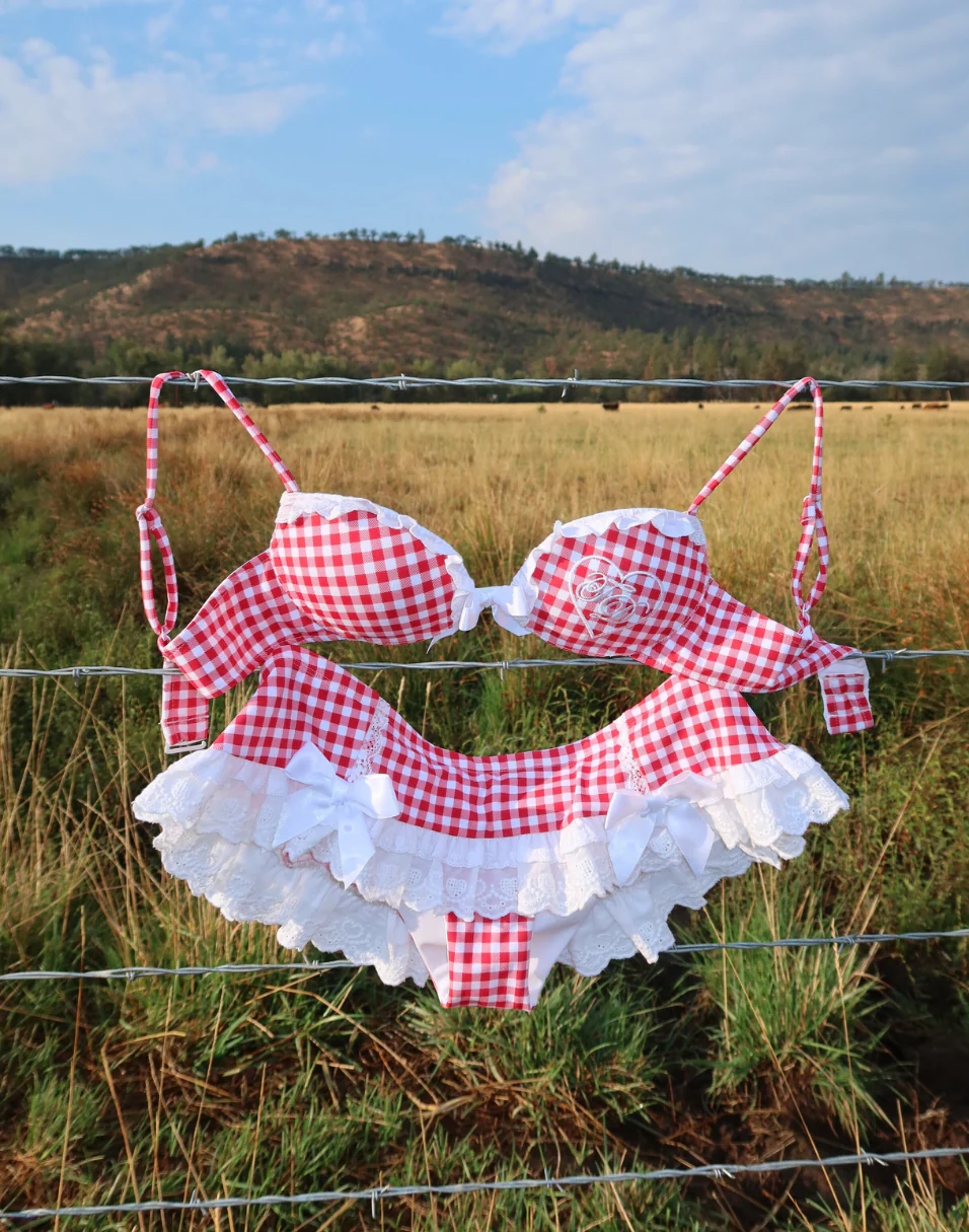 Cherry Doll Skirtini Swim Bottom