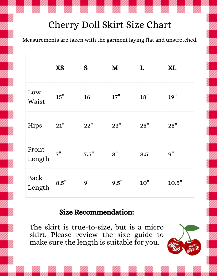 Cherry Doll Micro Skirt
