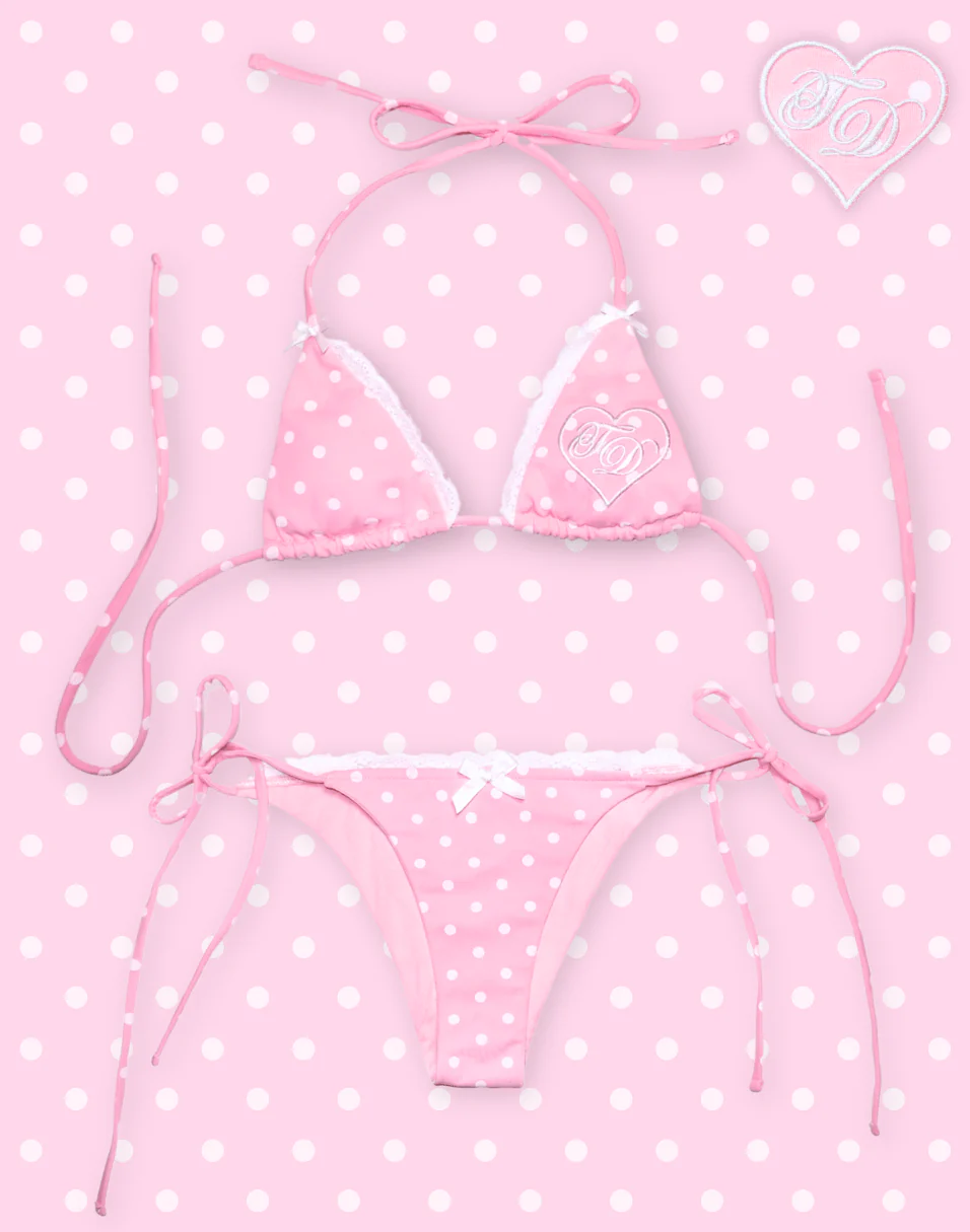 Strawberries and Cream Micro Bikini Set