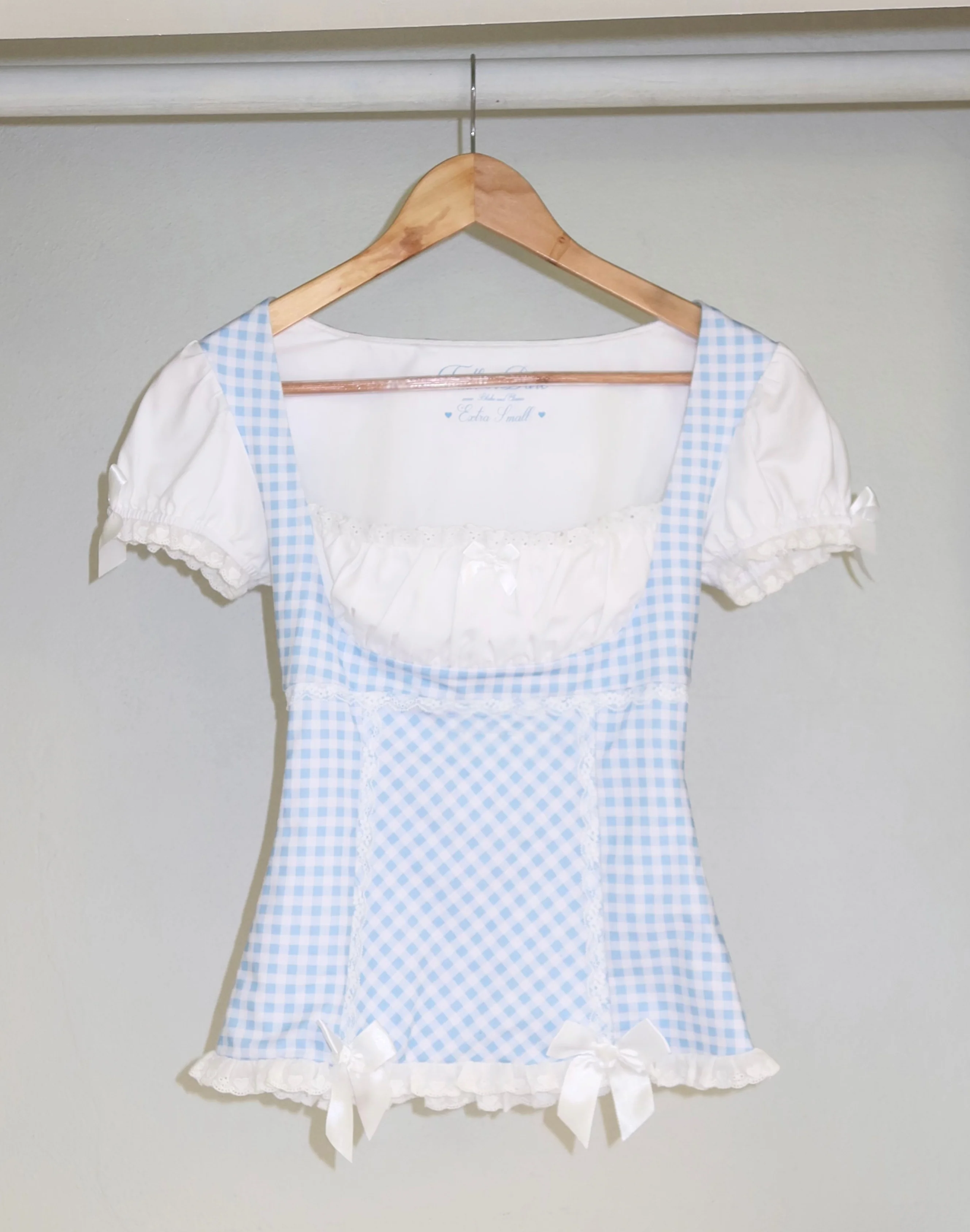 Angel Doll Milkmaid Top + Micro Skirt Set