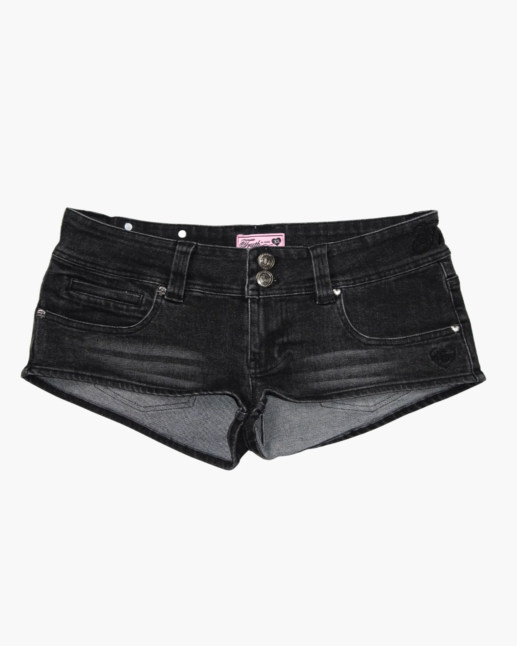 First Edition Denim Micro Shorts - Black