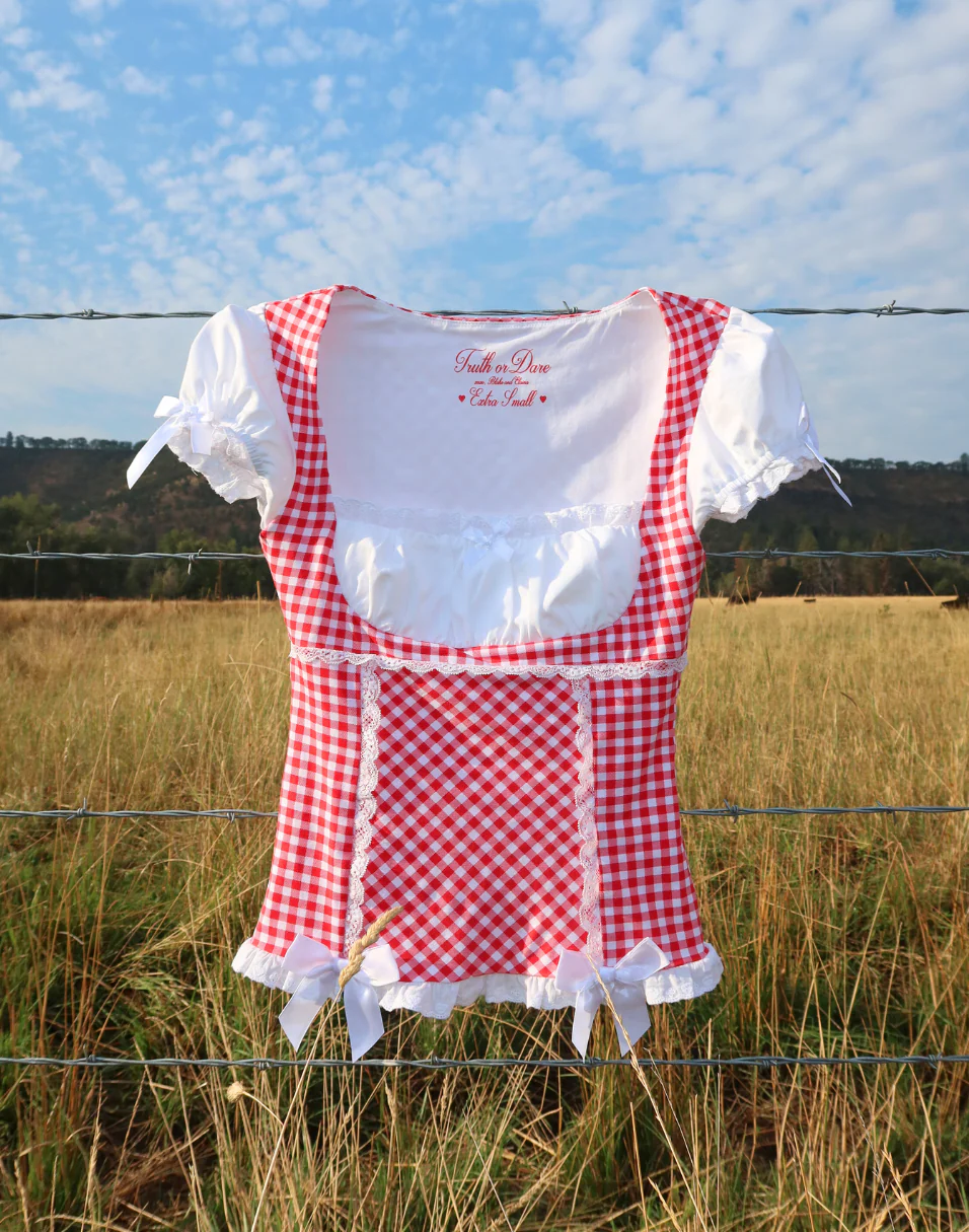Cherry Doll Milkmaid Top