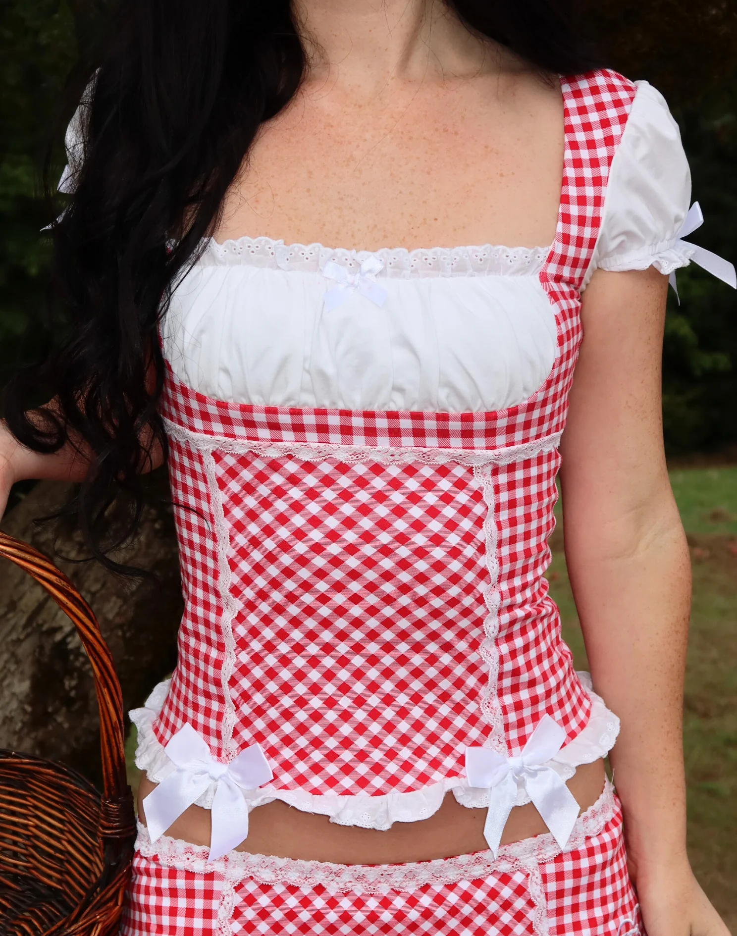Cherry Doll Milkmaid Top