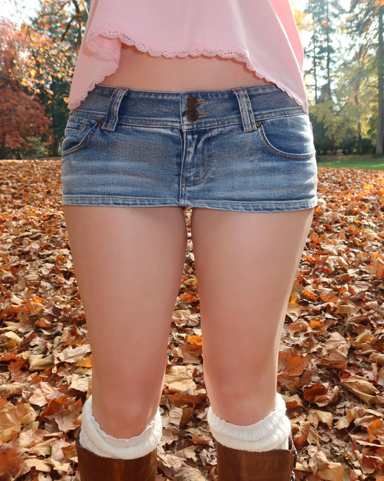 First Edition Denim Micro Skort - Classic Blue