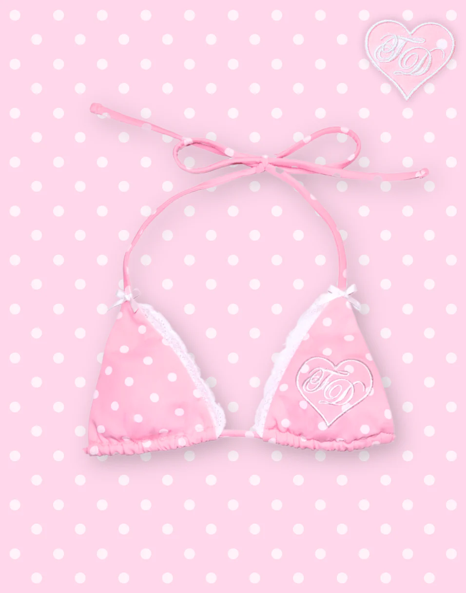 Strawberries and Cream Micro Bikini Top