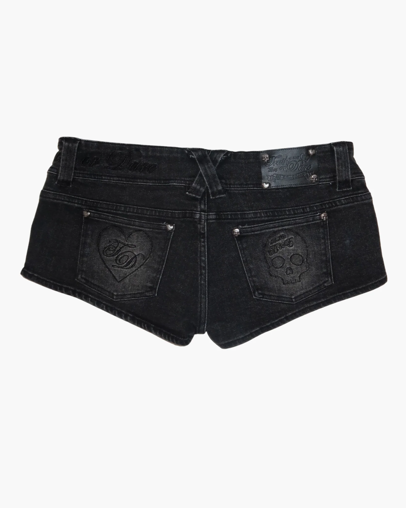 First Edition Denim Micro Shorts - Black