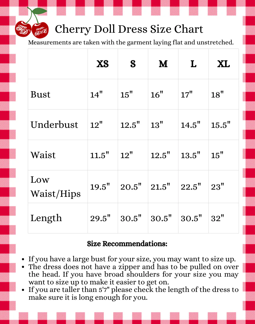 Cherry Doll Milkmaid Dress