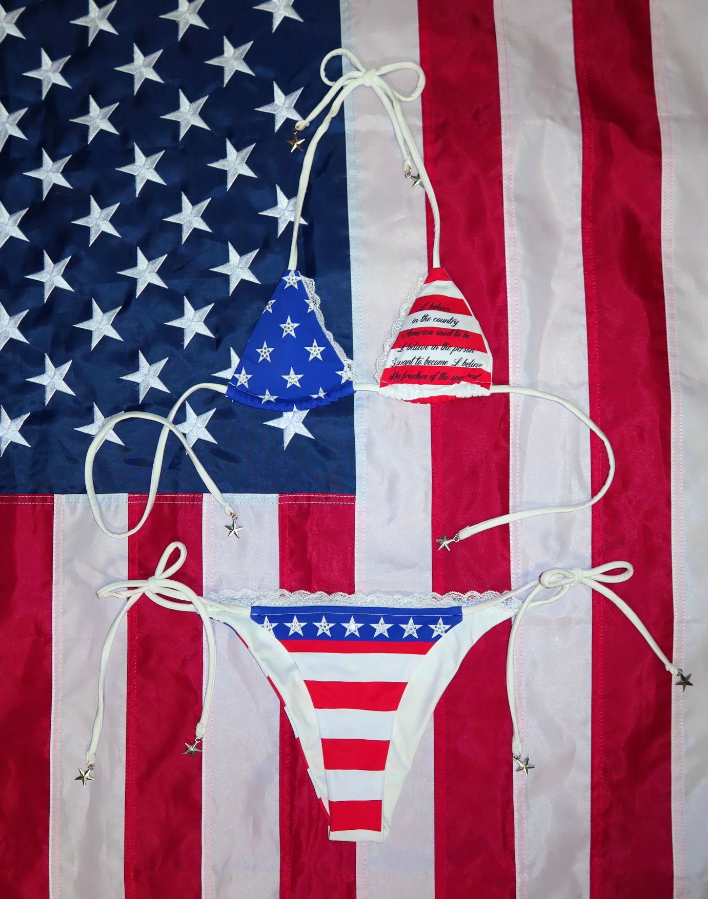 Miss America Micro Bikini Set