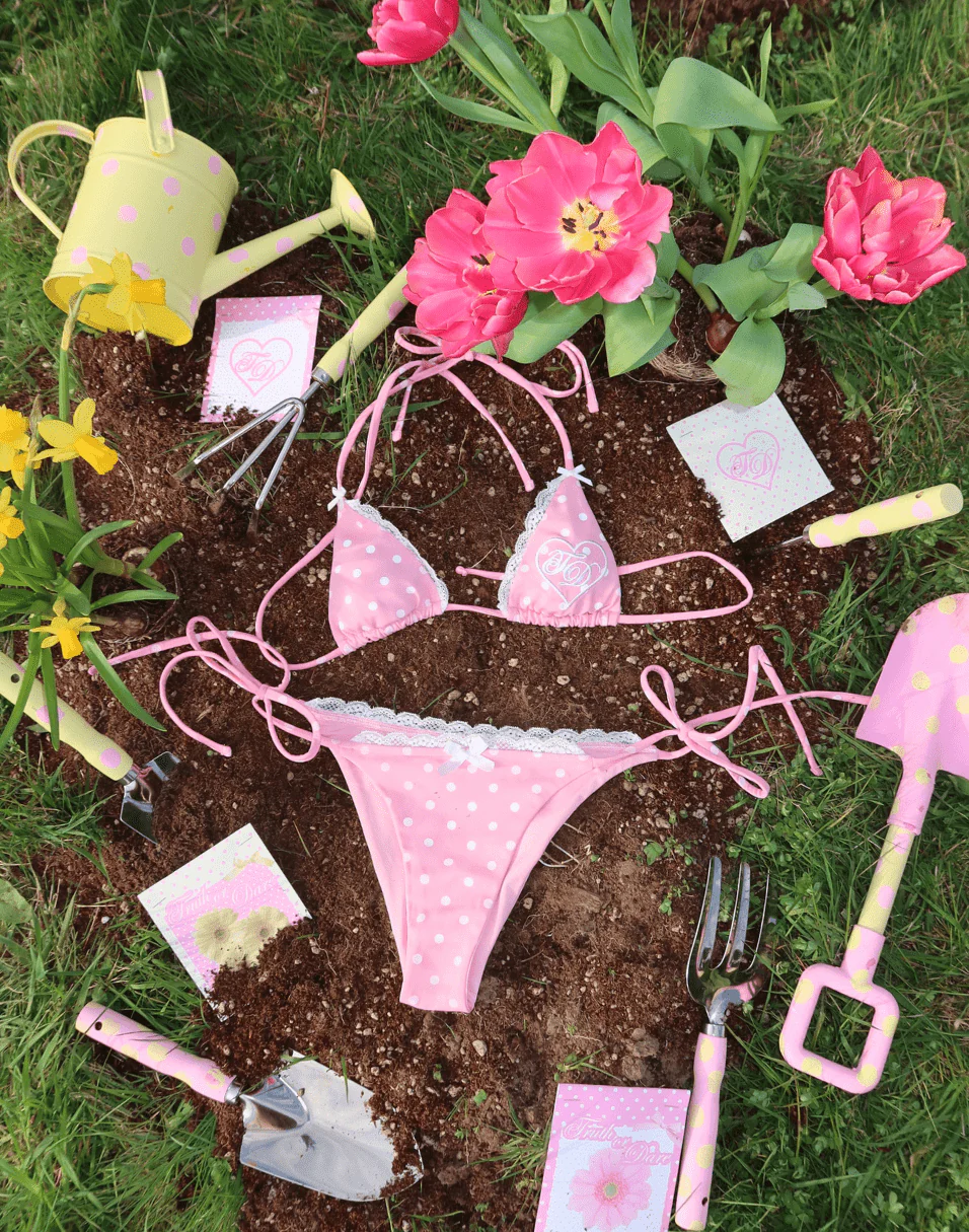 Strawberries and Cream Micro Bikini Set