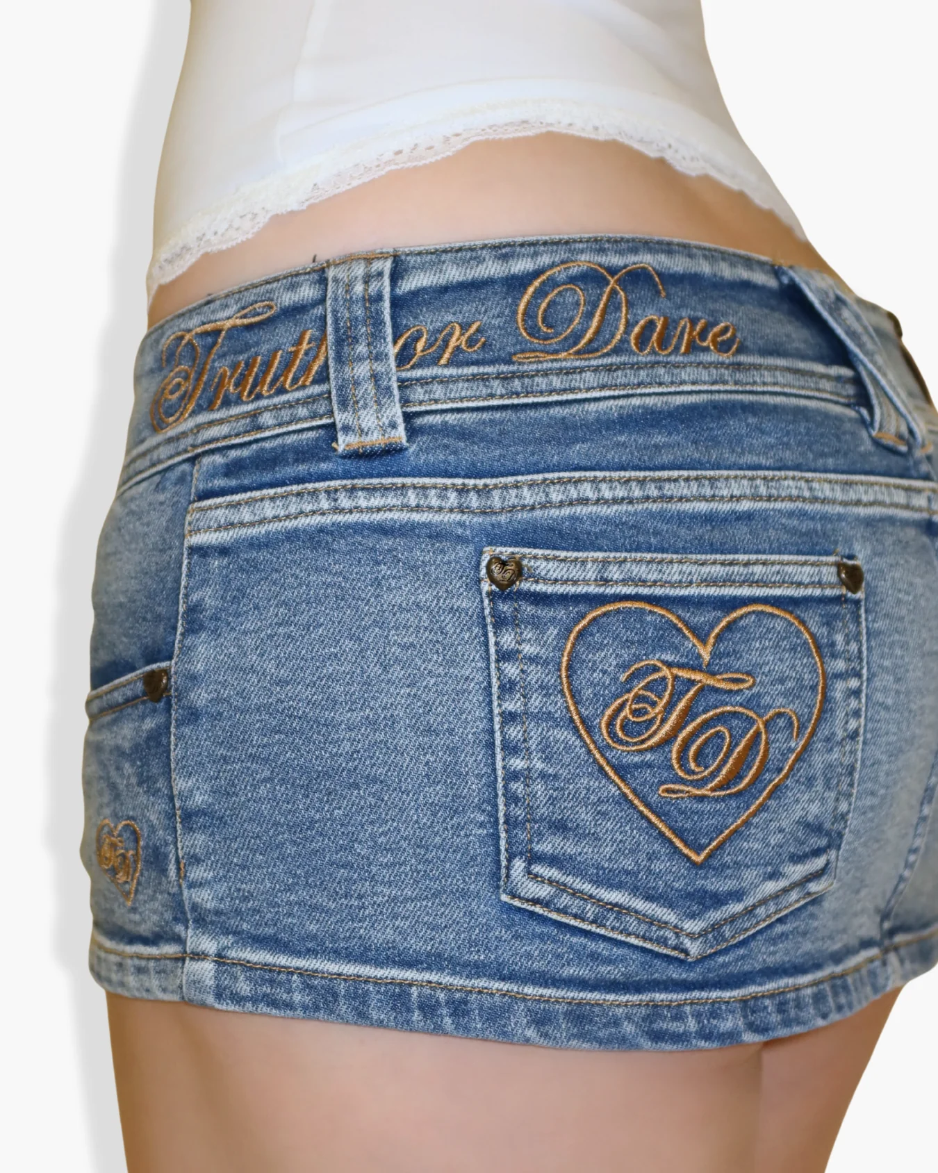 First Edition Denim Micro Skort - Classic Blue