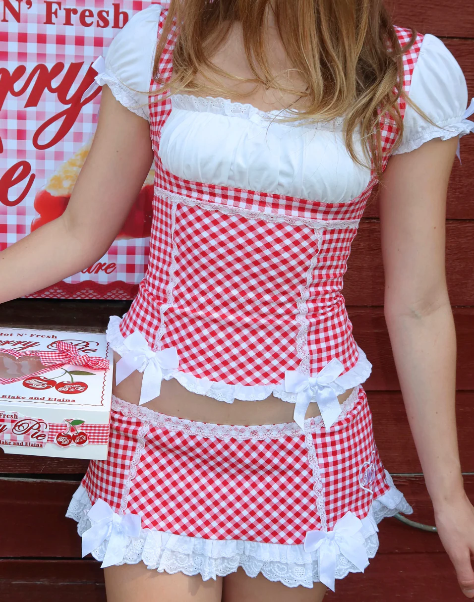 Cherry Doll Milkmaid Top