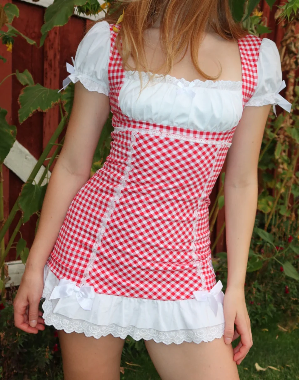 Cherry Doll Milkmaid Dress