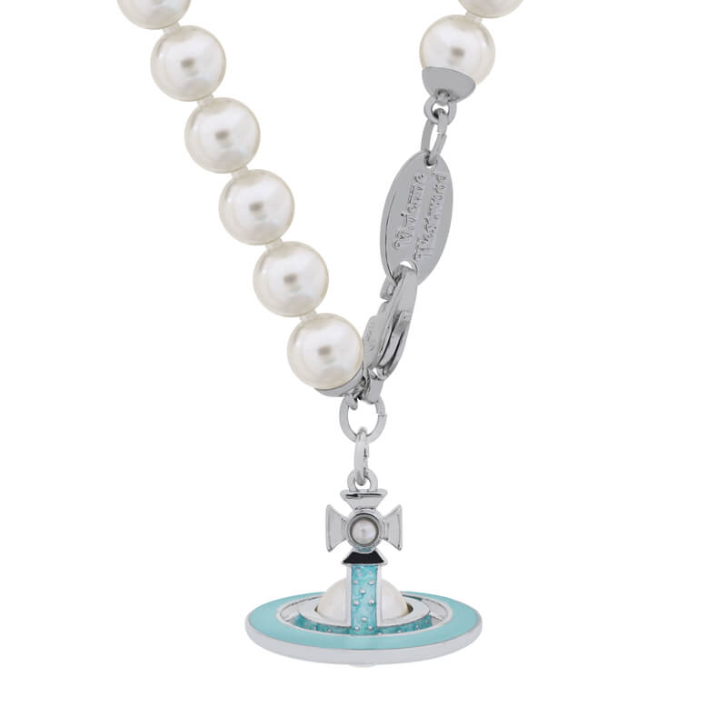 5 Colors SIMONETTA Lacquered Saturn Pearl Necklace