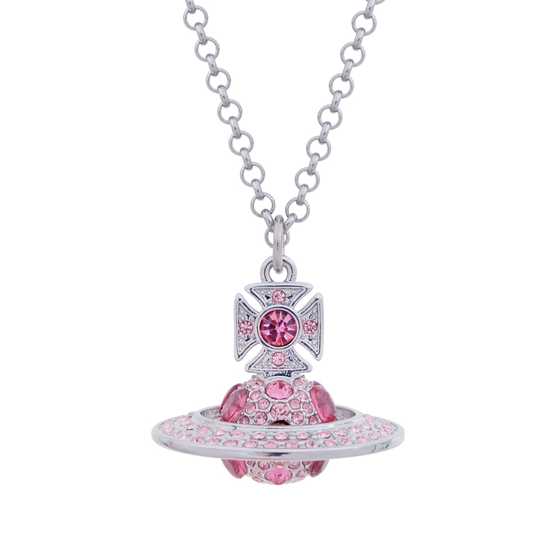 3 Colors FRANCETTE Diamond ORB Necklace