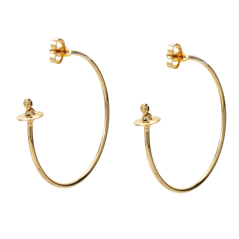 4 Colors Large Earrings With Orb