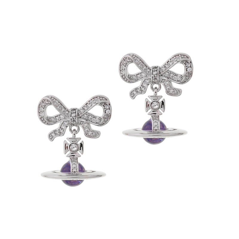6 Colors OCTAVIE Bow Diamond Earrings