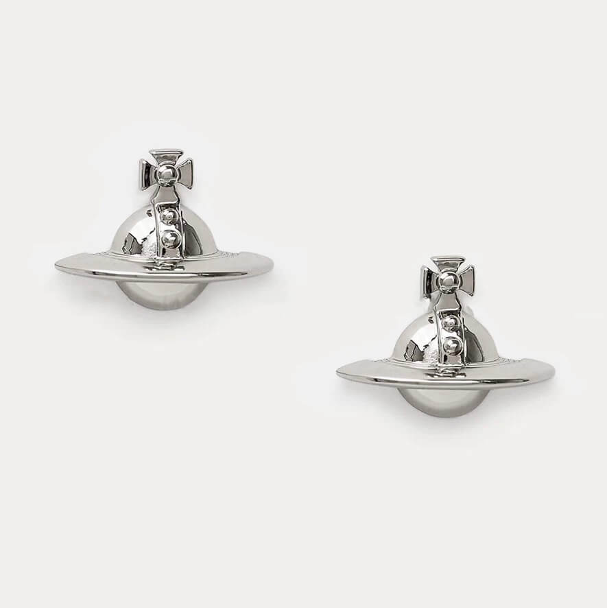 4 Colors NANA Classic Half-face Saturn Earrings