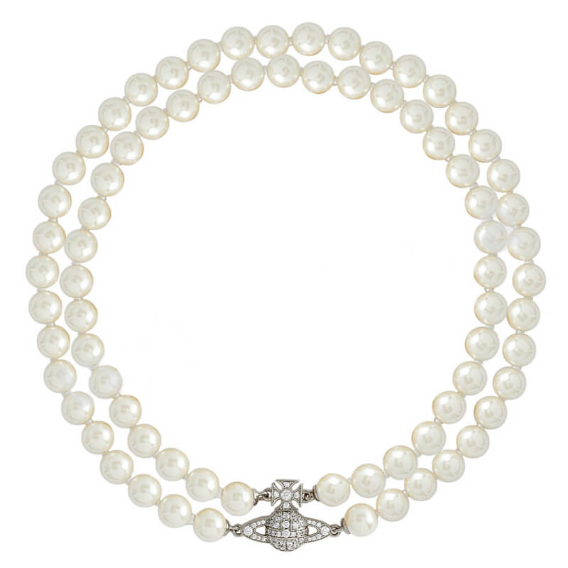2 Colors GRAZIELLA Small Double Layer Pearl Necklace