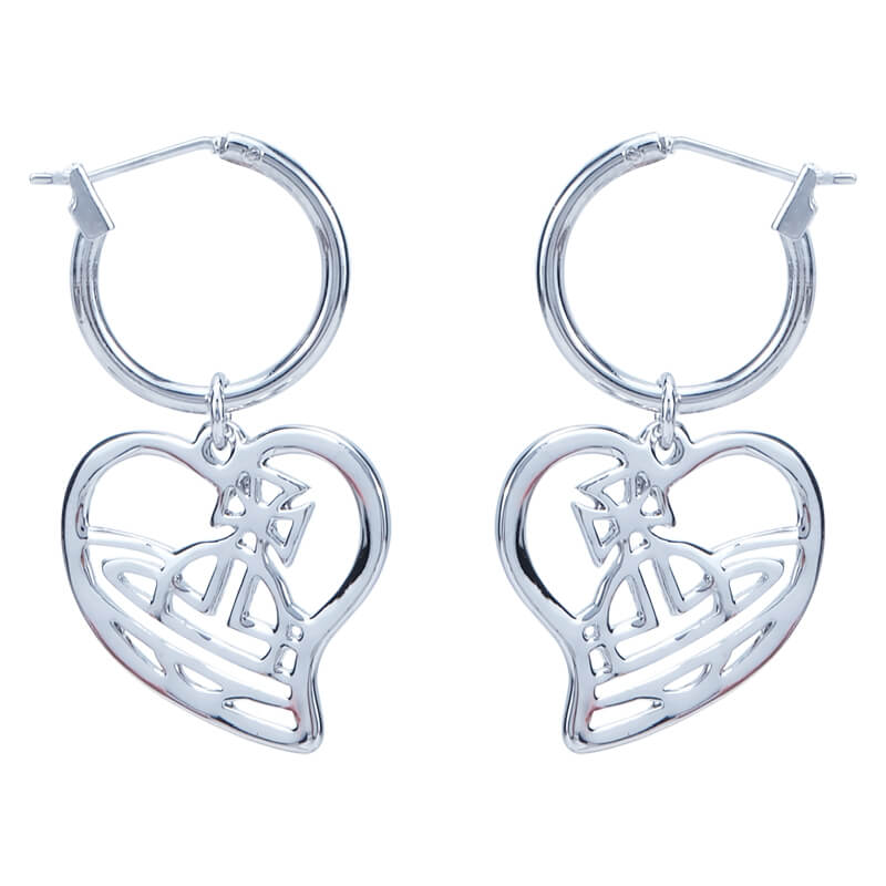 Heart Line Saturn Earrings
