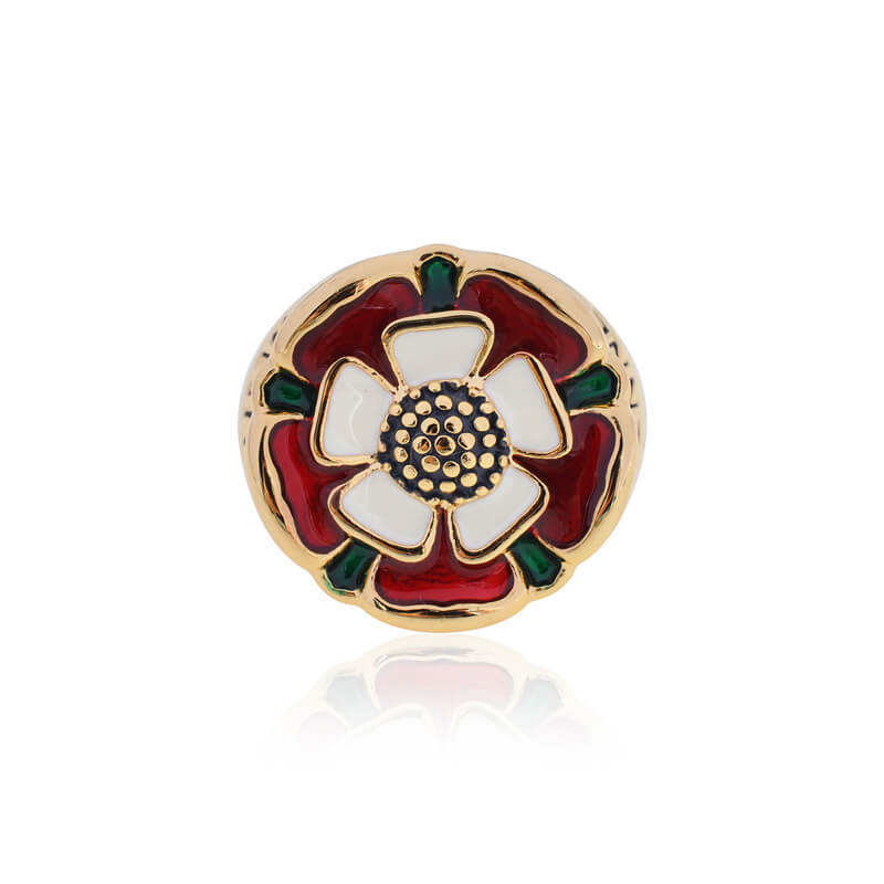 2 Colors TUDOR ROSE Ring