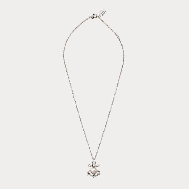 2 Colors MARIALENA Small Boat Anchor Necklace