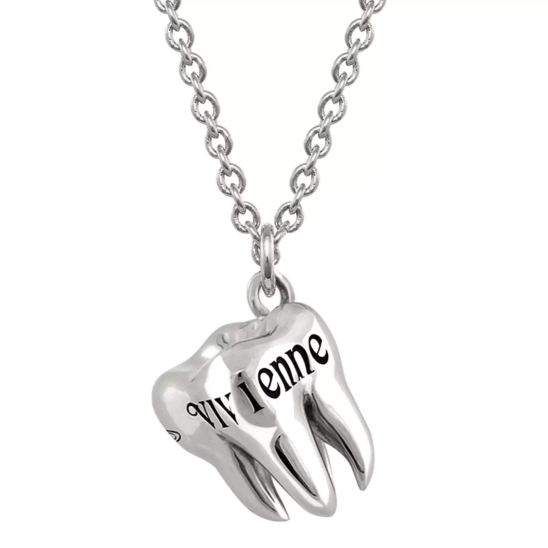 2 Colors RIMA Tooth Necklace