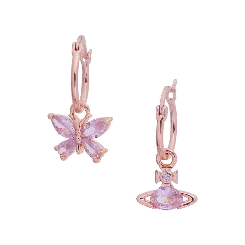 4 Colors ELIANNE Butterfly Saturn Earrings