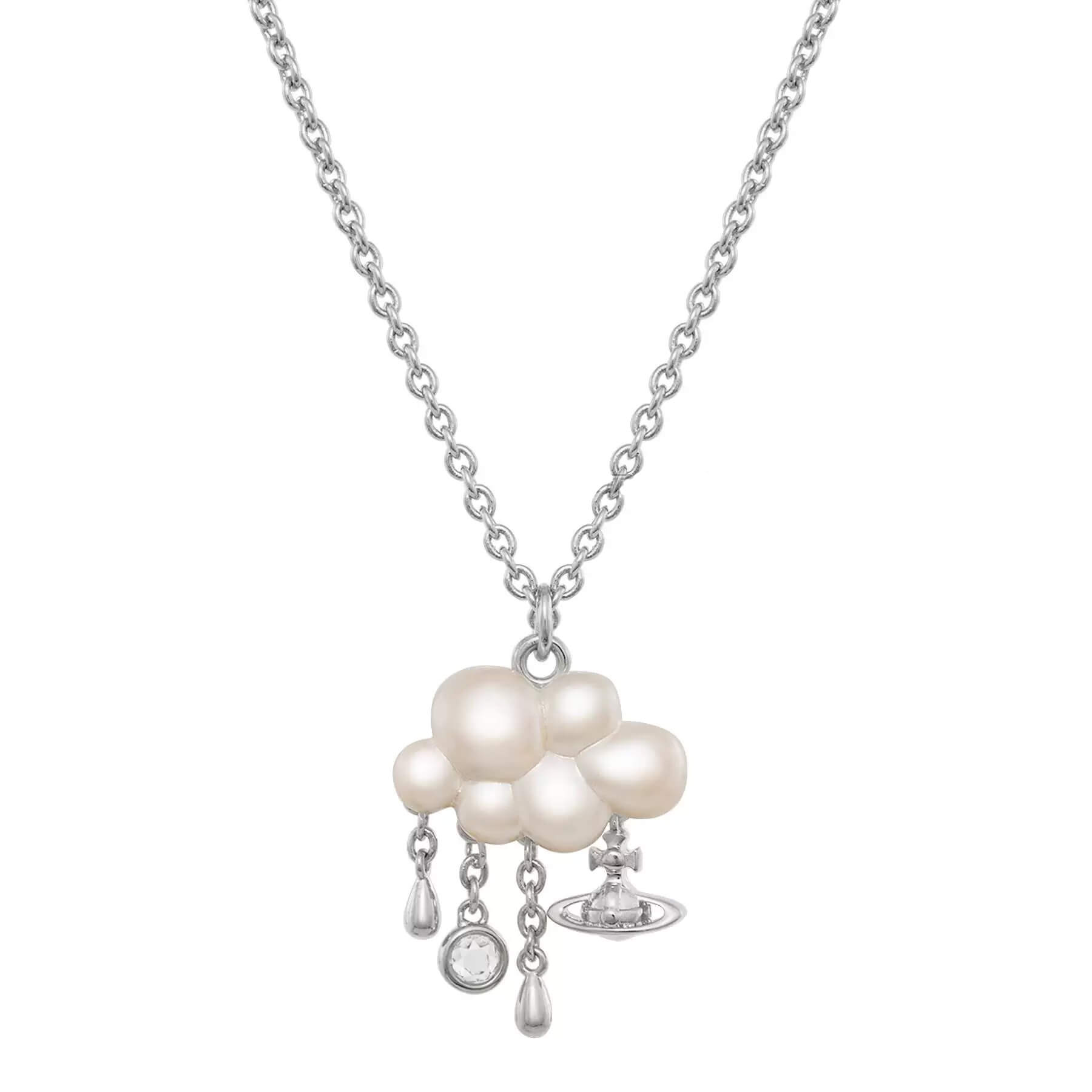 2 Colors COSIMA Clouds Raindrops Saturn Necklace