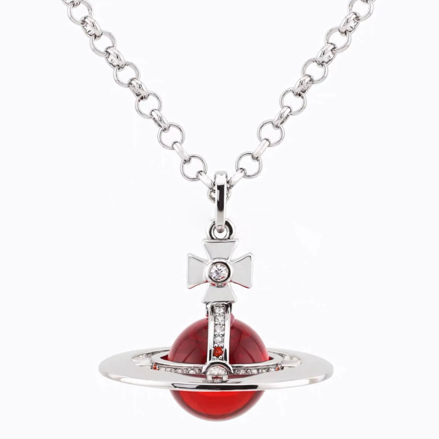 20MM ORB Classic Saturn Pendant Necklace