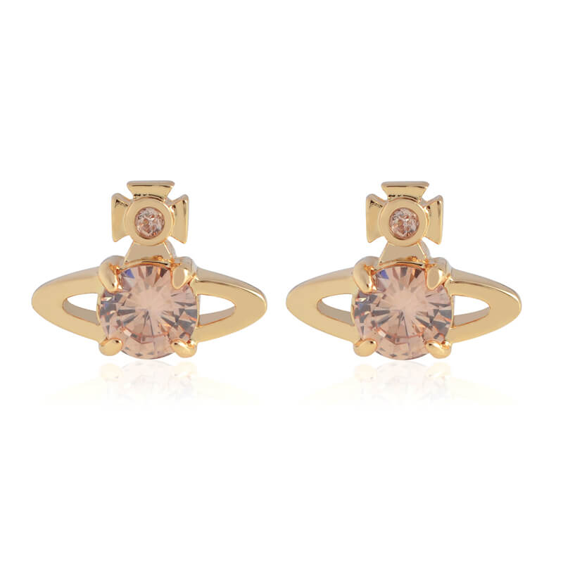 5 Colors REINA Four Claw Zirconia Earrings