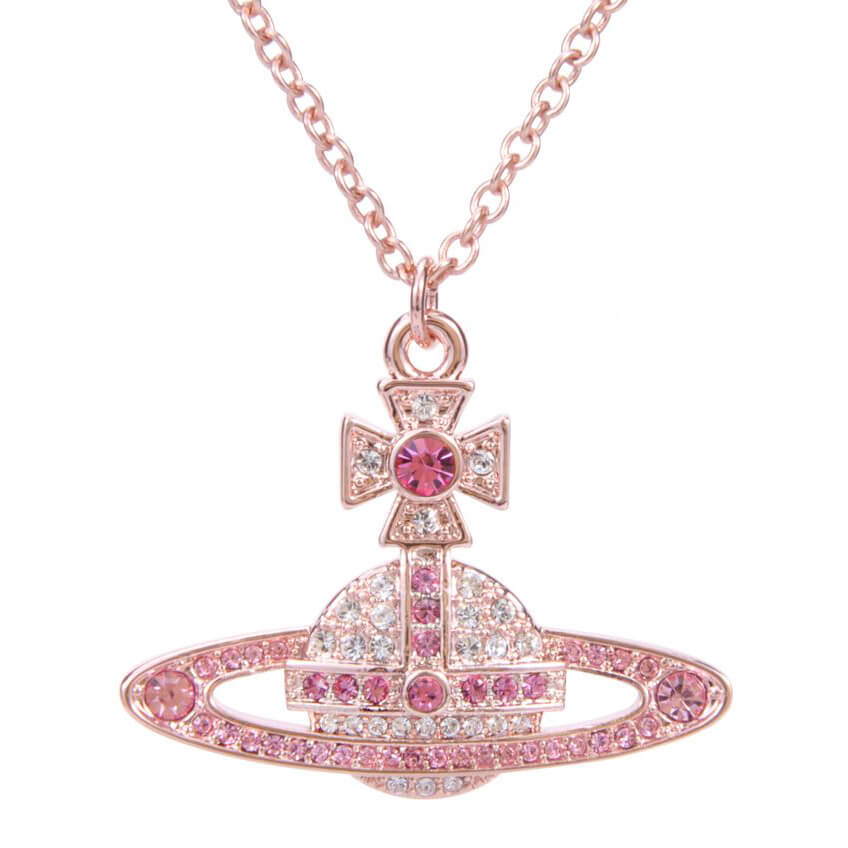 5 Colors KIKA Full Diamond Saturn Necklace