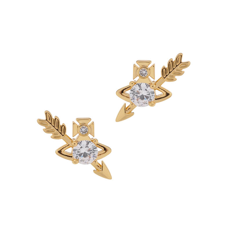 2 Colors GINGER Feather Arrow Earrings