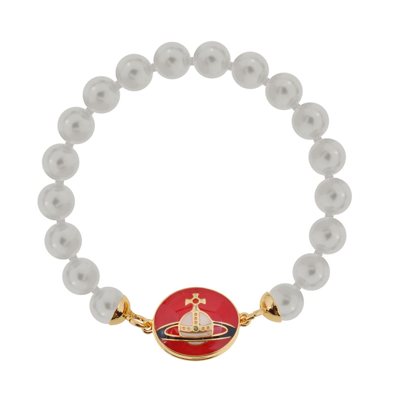 Enamel Pearl Bracelet