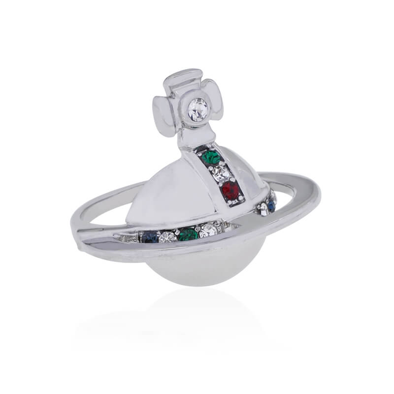 2 Colors Solid ORB Saturn Ring